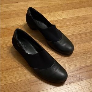 Black Slip-on Heels